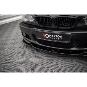 Maxton Design Front Ansatz V.2 / V2 für BMW 3er Coupe M-Paket E46 schwarz Hochglanz