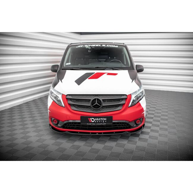 Maxton Design Front Ansatz V.1 / V1 für Mercedes-Benz Vito W447 Facelift schwarz Hochglanz