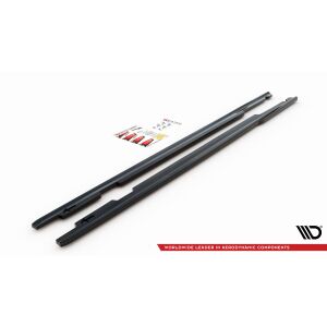 Maxton Design Seitenschweller Ansatz für BMW 3er E90 schwarz Hochglanz