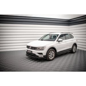 Maxton Design Seitenschweller Ansatz für Volkswagen Tiguan Mk2 schwarz Hochglanz