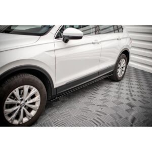 Maxton Design Seitenschweller Ansatz für Volkswagen Tiguan Mk2 schwarz Hochglanz