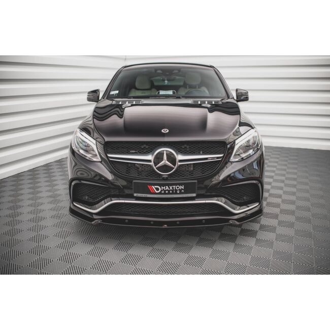 Maxton Design Front Ansatz V.1 / V1 für Mercedes-Benz GLE 63 AMG C292 schwarz Hochglanz