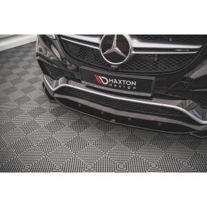 Maxton Design Front Ansatz V.2 / V2 für Mercedes-Benz GLE Coupe 63 AMG C292 schwarz Hochglanz