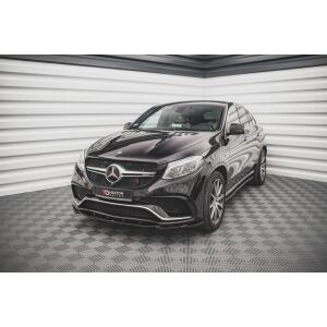 Maxton Design Front Ansatz V.2 / V2 für Mercedes-Benz GLE Coupe 63 AMG C292 schwarz Hochglanz