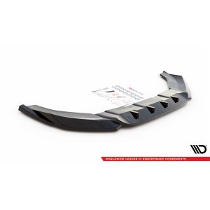 Maxton Design Front Ansatz V.1 / V1 für Audi Q3 S-Line 8U Facelift schwarz Hochglanz