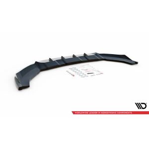 Maxton Design Front Ansatz V.1 / V1 für Audi Q3 S-Line 8U Facelift schwarz Hochglanz