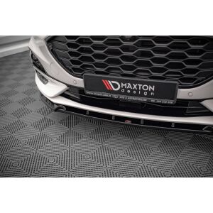 Maxton Design Front Ansatz für Ford Kuga ST-Line Mk3 schwarz Hochglanz