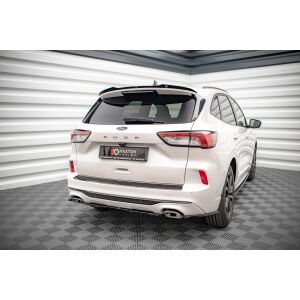 Maxton Design Mittlerer Heckdiffusor Ansatz für Ford Kuga ST-Line Mk3 schwarz Hochglanz