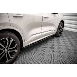 Maxton Design Seitenschweller Ansatz für Ford Kuga ST-Line Mk3 schwarz Hochglanz