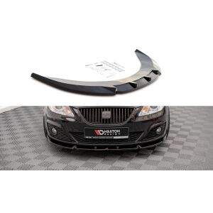 Maxton Design Front Ansatz V.1 / V1 für Seat Exeo schwarz Hochglanz