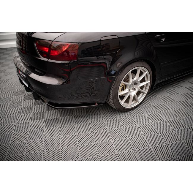 Maxton Design Heck Ansatz Flaps Diffusor für Seat Exeo schwarz Hochglanz