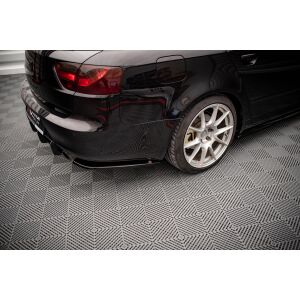 Maxton Design Heck Ansatz Flaps Diffusor für Seat Exeo schwarz Hochglanz