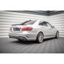 Maxton Design Mittlerer Heckdiffusor Ansatz DTM Look für Mercedes-Benz E AMG-Line Limousine W212 Facelift schwarz Hochglanz