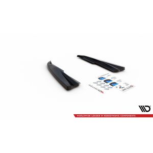 Maxton Design Heck Ansatz Flaps Diffusor für Volvo S60 R-Design Mk2 schwarz Hochglanz