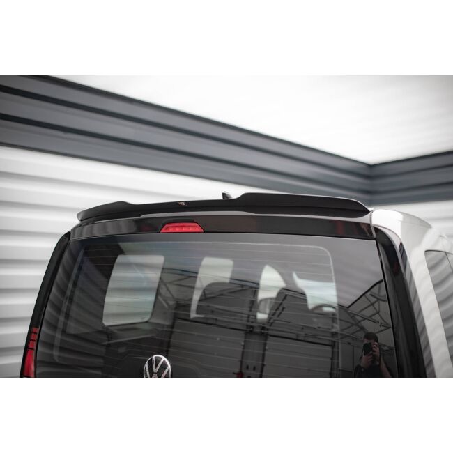 Maxton Design Spoiler CAP für Volkswagen Caddy Mk5 schwarz Hochglanz