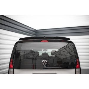 Maxton Design Spoiler CAP für Volkswagen Caddy Mk5 schwarz Hochglanz