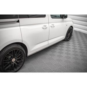 Maxton Design Seitenschweller Ansatz für Volkswagen Caddy Long Mk3 Facelift schwarz Hochglanz