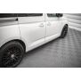Maxton Design Seitenschweller Ansatz für Volkswagen Caddy Long Mk3 Facelift schwarz Hochglanz