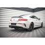 Maxton Design Mittlerer Heckdiffusor Ansatz DTM Look für Mercedes-AMG C 63 AMG Coupe C205 Facelift schwarz Hochglanz