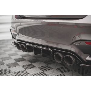 Maxton Design Heckdiffusor Ansatz für BMW M4 F82 schwarz Hochglanz