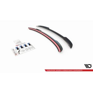 Maxton Design Spoiler CAP für Renault Clio Mk5 schwarz Hochglanz