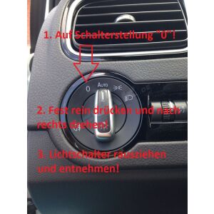 Lichtschalter mit Automatiklicht und Nebelscheinwerfer passend für VW